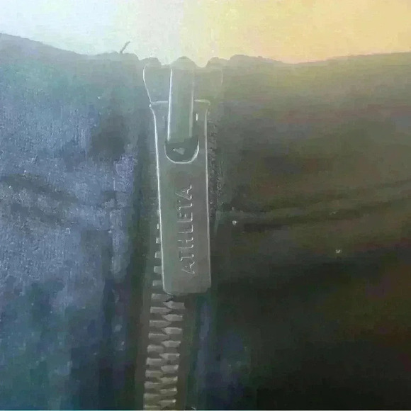 Athleta Black Short Sleeve Fit & Flare Dress with Back Zipper - Picture 3 of 8